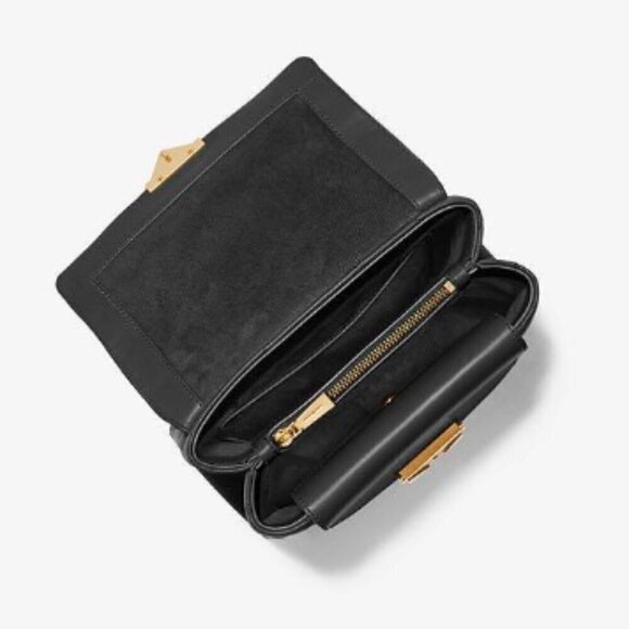 MICHAEL KORS CECE MEDIUM QUILTED LEATHER CONVERTIBLE SHOULDER BAG - Picture 12 of 16